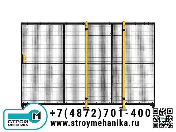 Одинарная раздвижная дверь с заземлением