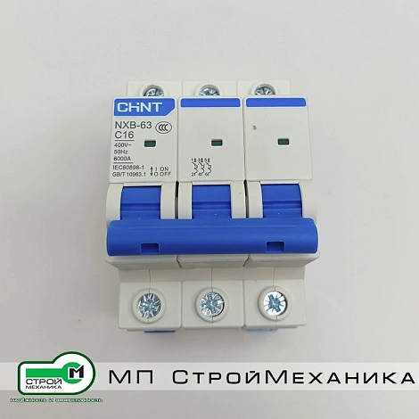 Модульный автоматический выключатель CHINT NXB-63 C16