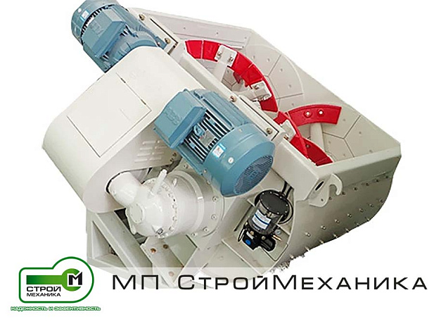 Двухвальный спиральный бетоносмеситель CDS3000