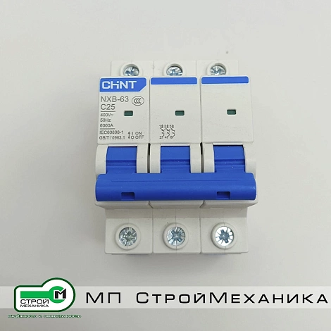 Модульный автоматический выключатель CHINT NXB-63 C25