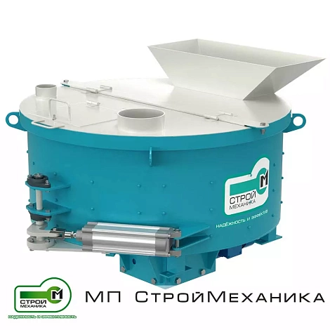Бетоносмеситель роторного типа СКАУТ 500 П (мотор-редуктор 11 кВт)