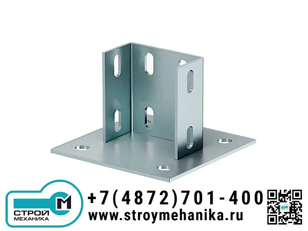 Опорная плита с четырьмя отверстиями (40х80)