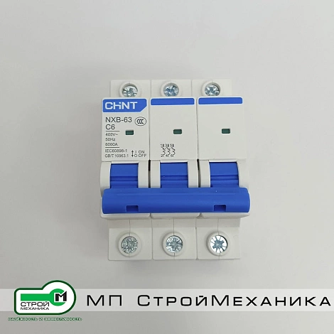 Модульный автоматический выключатель CHINT NXB-63 C6